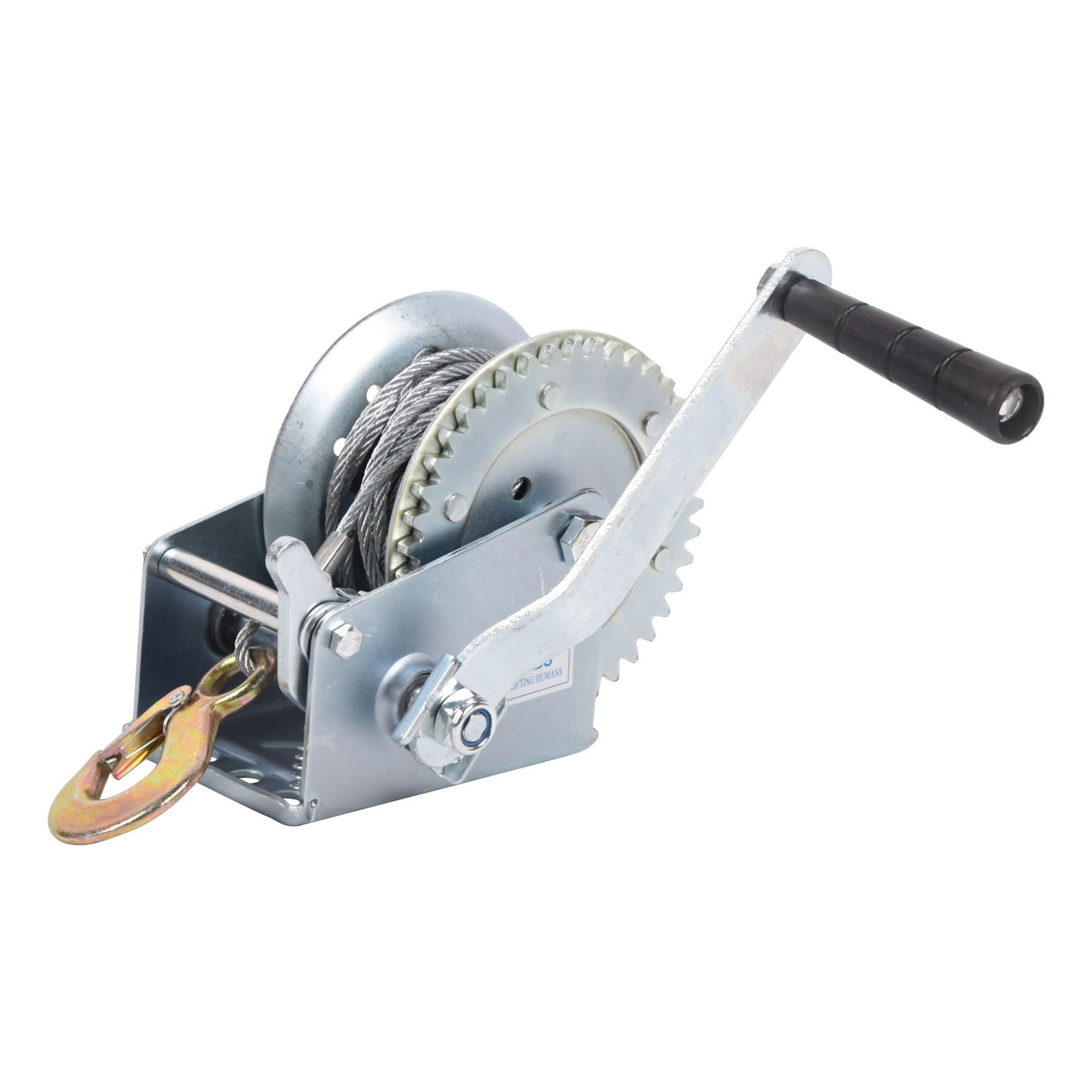 Hand Winch Boat Trailer Winch 1200lbs Heavy Duty Hook with 33ft Steel Cable Hand Crank Winch, Two Way Ratchet Boat Winch for Trailer Truck ATV Boat Marine