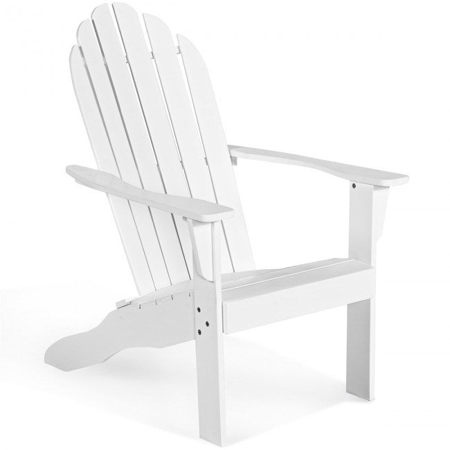 Acacia Wood Indoor/Outdoor Adirondack Lounge Chair