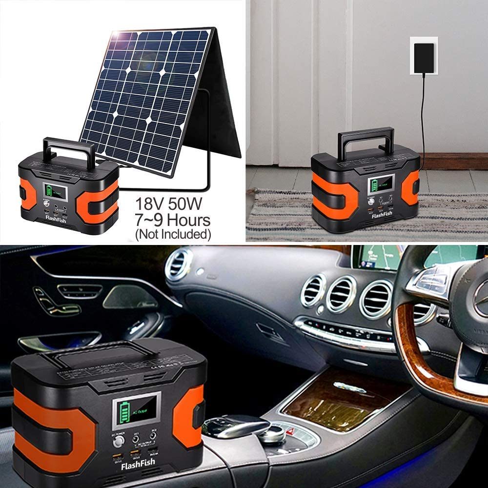 The FlashFish Peak Portable Power Supply Station is a lightweight yet reliable power supply station for your outdoor adventure and emergency power outage solution with several feataures for multifuntional use. Battery Flash Fish FlashFish AC DC Portable Lithium Chargeable Battery Indoor Outdoor USB