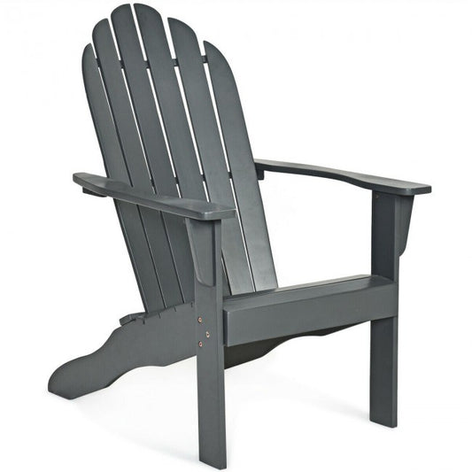 Acacia Wood Indoor/Outdoor Adirondack Lounge Chair